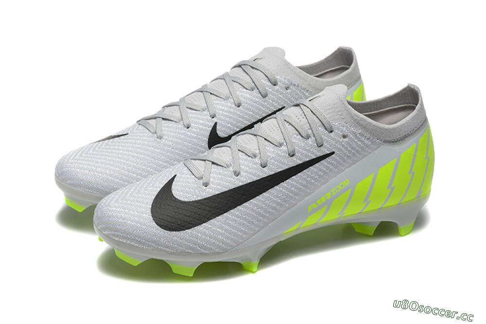 Men's Nike Air Zoom Mercurial Vapor 16 Elite FG Firm Ground Low-Tops Football Boots - Grey/Black/Yellow 5
