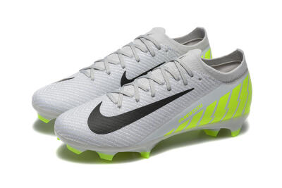 Men's Nike Air Zoom Mercurial Vapor 16 Elite FG Firm Ground Low-Tops Football Boots - Grey/Black/Yellow