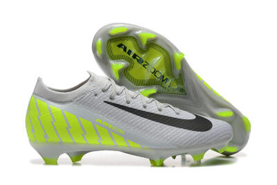 Men's Nike Air Zoom Mercurial Vapor 16 Elite FG Firm Ground Low-Tops Football Boots - Grey/Black/Yellow