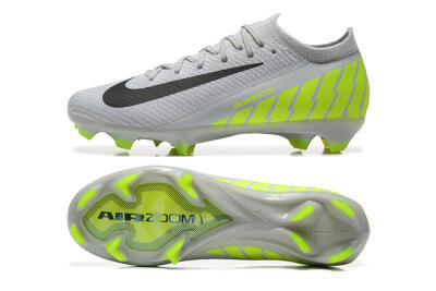 Men's Nike Air Zoom Mercurial Vapor 16 Elite FG Firm Ground Low-Tops Football Boots - Grey/Black/Yellow