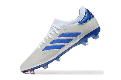 Men's Adidas Copa Pure 2 FG Firm Ground Low-Tops Football Boots - Silver/Blue/Red