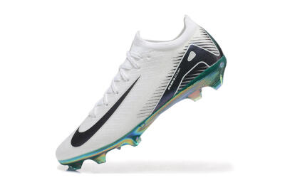 Men's Nike Air Zoom Mercurial Vapor 16 Elite FG Firm Ground Low-Tops Football Boots - White/Black/Gold