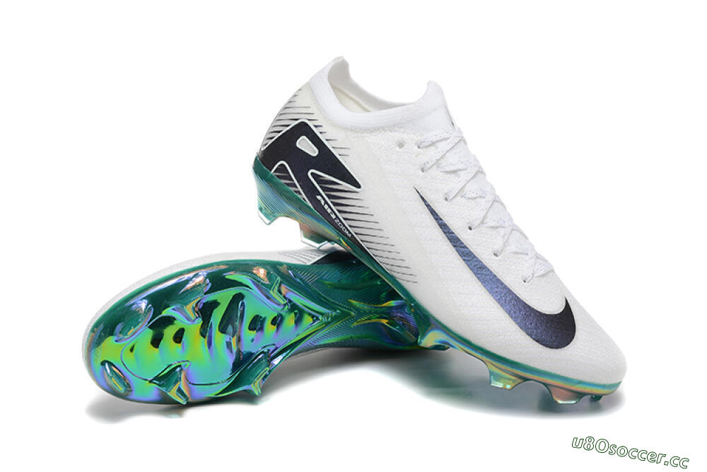 Men's Nike Air Zoom Mercurial Vapor 16 Elite FG Firm Ground Low-Tops Football Boots - White/Black/Gold 4