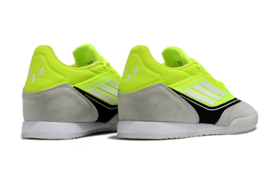 Men's Messi x Adidas F50 Elite IC Indoor & Futsal Low-Tops Football Shoes - Yellow/Grey/Black