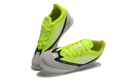 Men's Messi x Adidas F50 Elite IC Indoor & Futsal Low-Tops Football Shoes - Yellow/Grey/Black