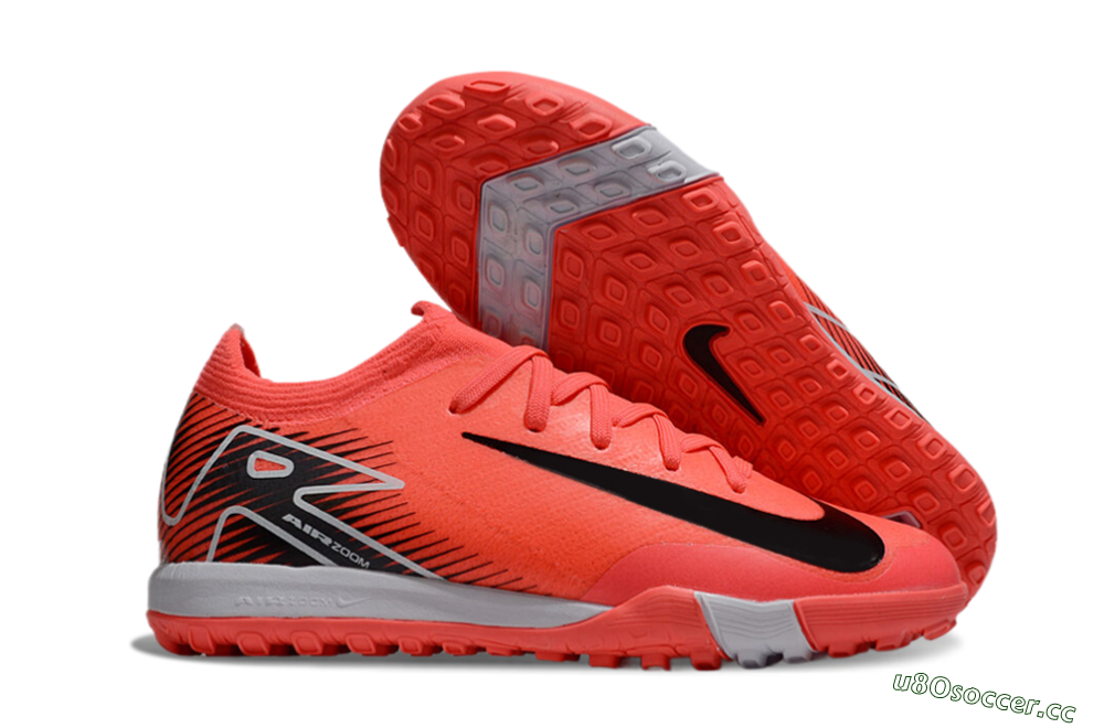 Unisex Nike Air Zoom Mercurial Vapor 16 Elite TF Artificial Turf Low-Tops Football Shoes - Red/Black/White 2