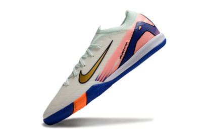 Unisex Nike Air Zoom Mercurial Vapor 16 Elite IC Indoor & Futsal Low-Tops Football Shoes - Jade/Gold/Blue