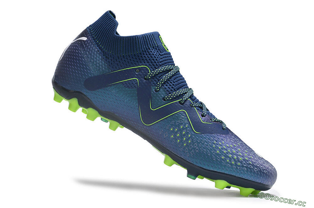 Unisex Puma Future Ultimate MG Multi Ground Low-Tops Football Boots - Blue/Yellow/White 7