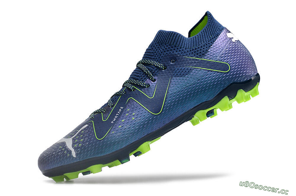 Unisex Puma Future Ultimate MG Multi Ground Low-Tops Football Boots - Blue/Yellow/White 8