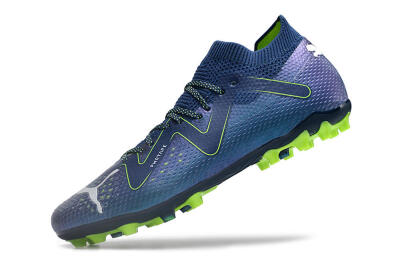 Unisex Puma Future Ultimate MG Multi Ground Low-Tops Football Boots - Blue/Yellow/White
