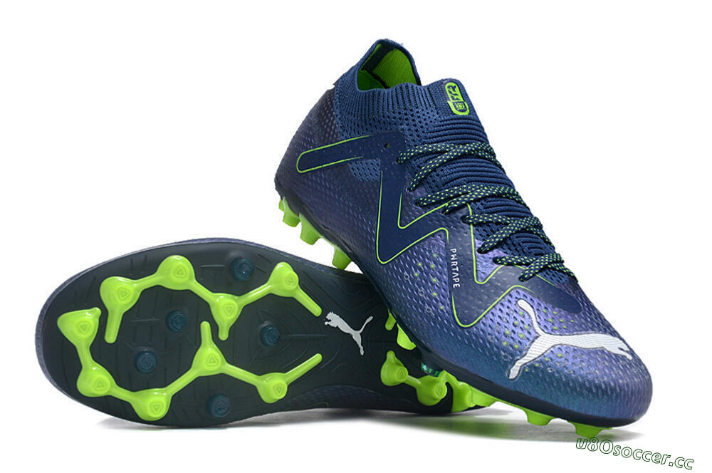 Unisex Puma Future Ultimate MG Multi Ground Low-Tops Football Boots - Blue/Yellow/White 4