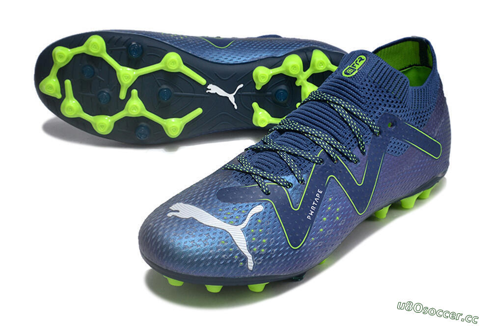 Unisex Puma Future Ultimate MG Multi Ground Low-Tops Football Boots - Blue/Yellow/White 3