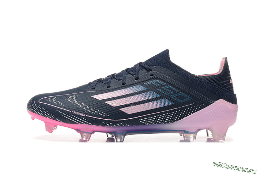Men's Adidas F50 Elite FG Firm Ground Low-Tops Football Boots - Blue/Pink 0