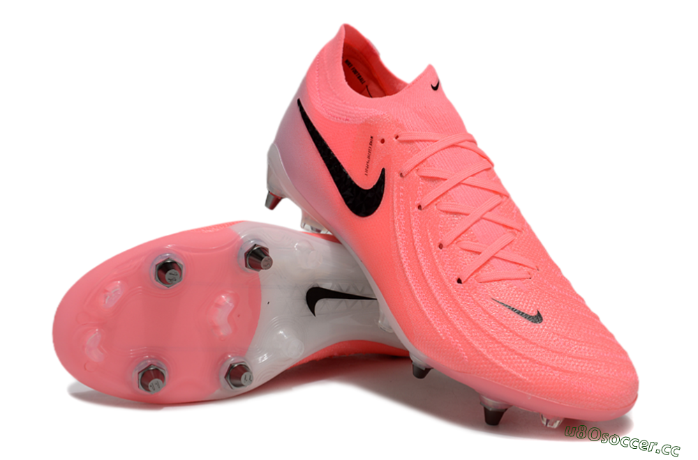 Men's Nike Phantom Luna Elite SG Soft Ground Low-Tops Football Boots - Pink/Black/White 3