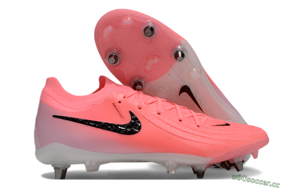 Men's Nike Phantom Luna Elite SG Soft Ground Low-Tops Football Boots - Pink/Black/White 2