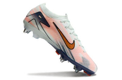 Men's Nike Air Zoom Mercurial Vapor 16 Elite SG Soft Ground Low-Tops Football Boots - Jade/Gold/Blue