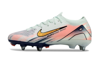 Men's Nike Air Zoom Mercurial Vapor 16 Elite SG Soft Ground Low-Tops Football Boots - Jade/Gold/Blue