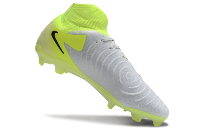Men's Nike Phantom Luna Elite FG Firm Ground High-Tops Football Boots - Grey/Yellow/Black