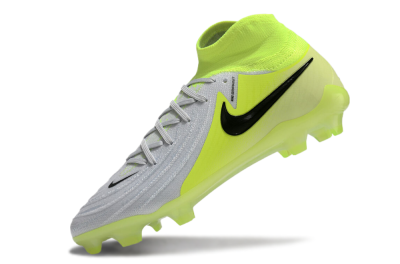 Men's Nike Phantom Luna Elite FG Firm Ground High-Tops Football Boots - Grey/Yellow/Black