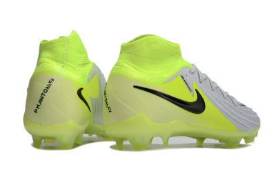 Men's Nike Phantom Luna Elite FG Firm Ground High-Tops Football Boots - Grey/Yellow/Black