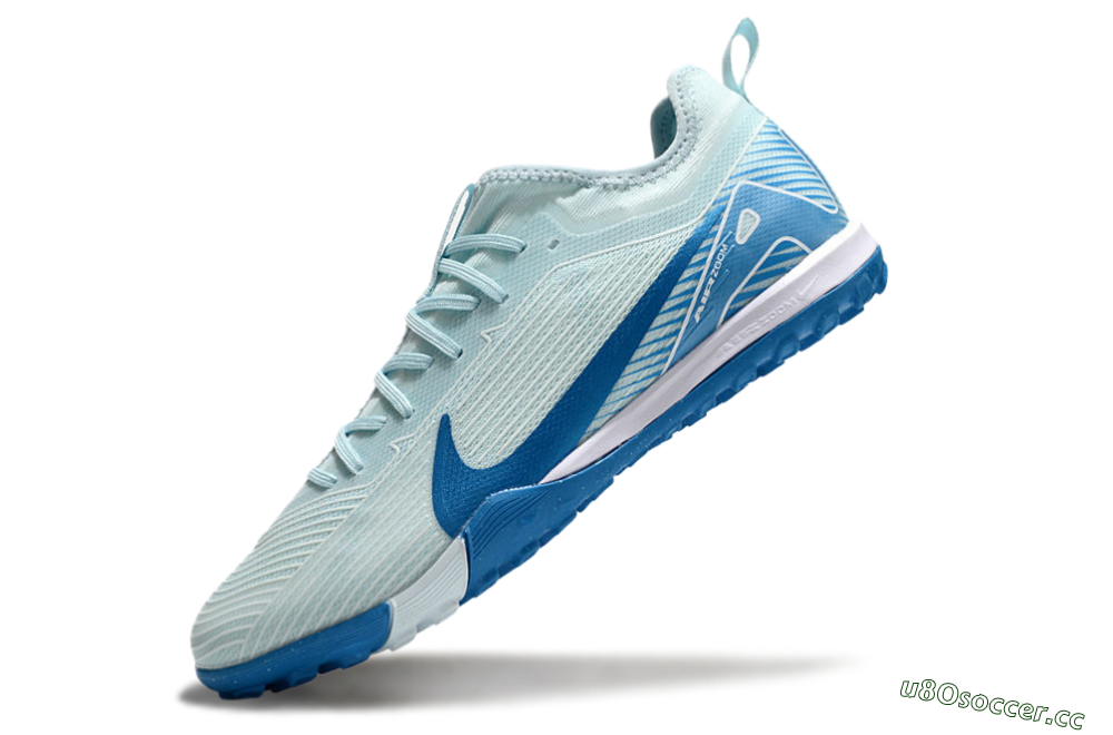 Unisex Nike Air Zoom Mercurial Vapor 16 Elite TF Artificial Turf Low-Tops Football Shoes - Jade/Blue/White 5
