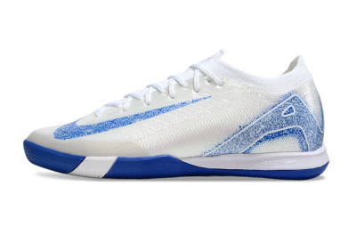 Men's Nike Air Zoom Mercurial Vapor 16 Elite IC Indoor & Futsal Low-Tops Football Shoes - Beige/Blue/White