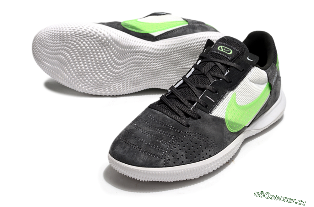 Men's Nike Street Gato IC Indoor & Futsal Low-Tops Football Shoes - Grey/Yellow/White 3