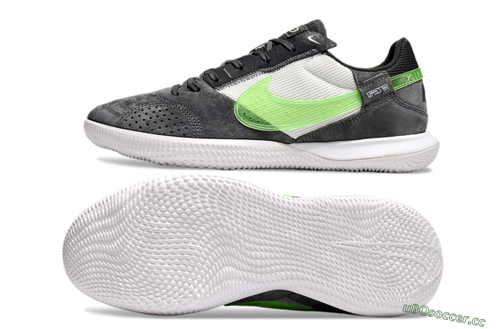 Men's Nike Street Gato IC Indoor & Futsal Low-Tops Football Shoes - Grey/Yellow/White 1