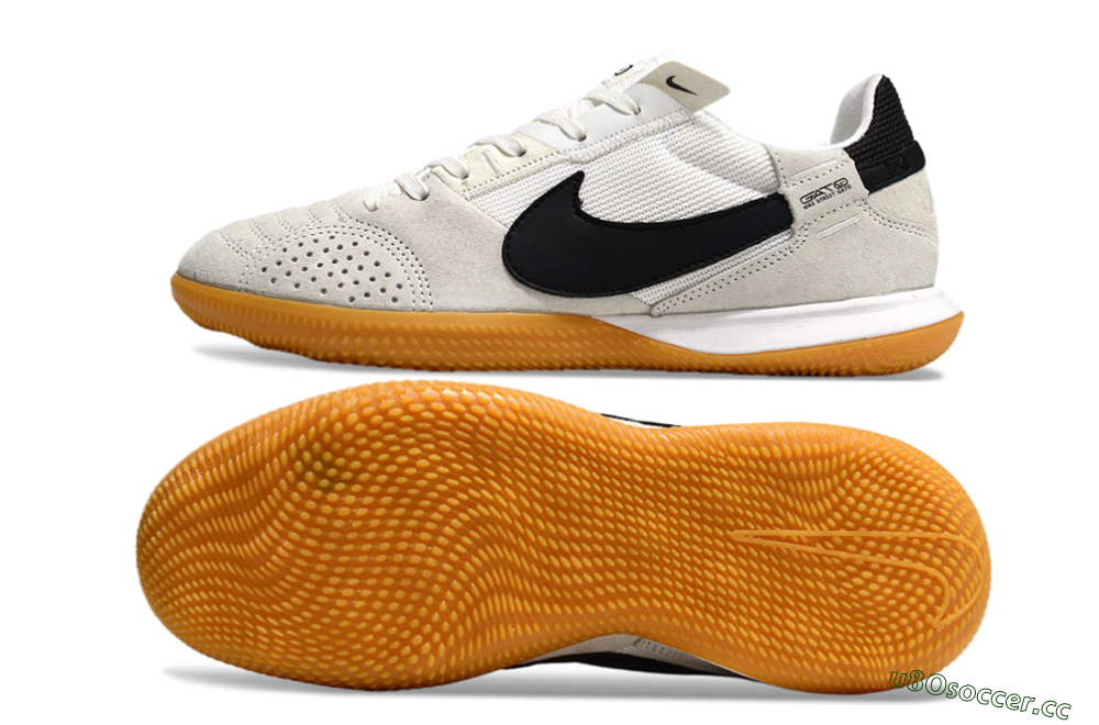 Men's Nike Street Gato IC Indoor & Futsal Low-Tops Football Shoes - Grey/Black/White 1
