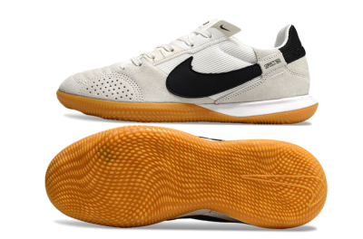 Men's Nike Street Gato IC Indoor & Futsal Low-Tops Football Shoes - Grey/Black/White