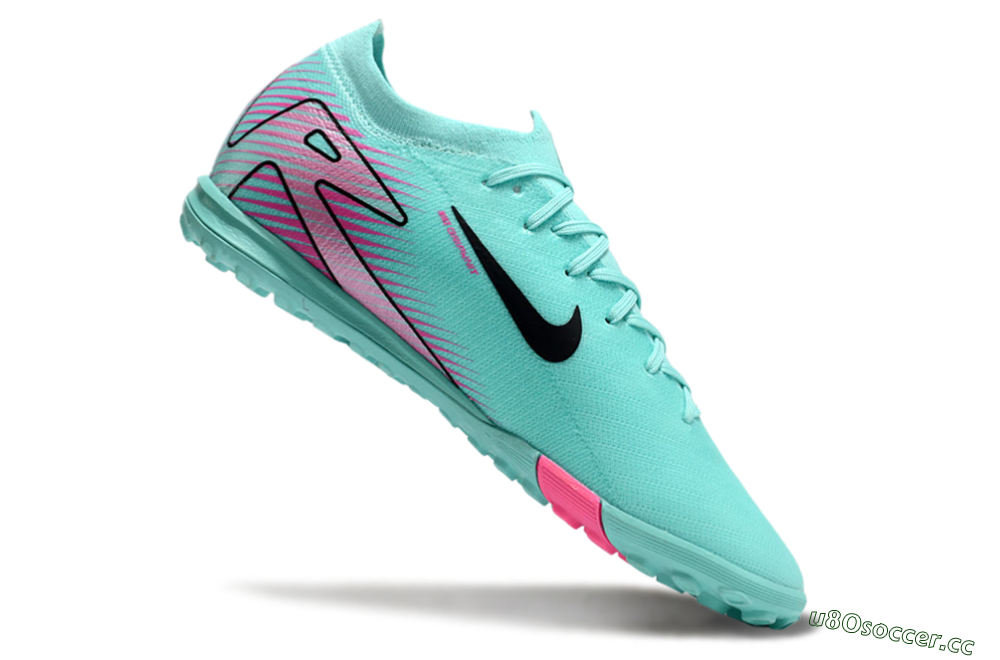 Unisex Nike Air Zoom Mercurial Vapor 16 Elite TF Artificial Turf Low-Tops Football Shoes - Jade/Black/Pink 4