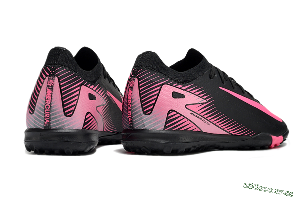 Unisex Nike Air Zoom Mercurial Vapor 16 Elite TF Artificial Turf Low-Tops Football Shoes - Black/Pink 6