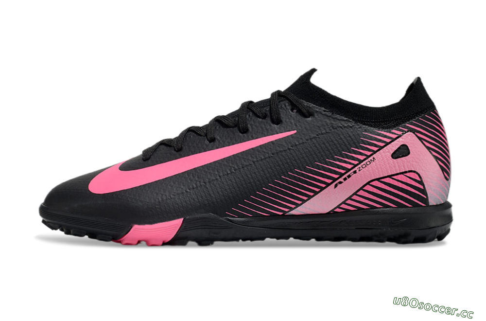 Unisex Nike Air Zoom Mercurial Vapor 16 Elite TF Artificial Turf Low-Tops Football Shoes - Black/Pink 0