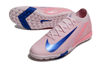 Unisex Nike Air Zoom Mercurial Vapor 16 Elite TF Artificial Turf Low-Tops Football Shoes - Pink/Blue/White