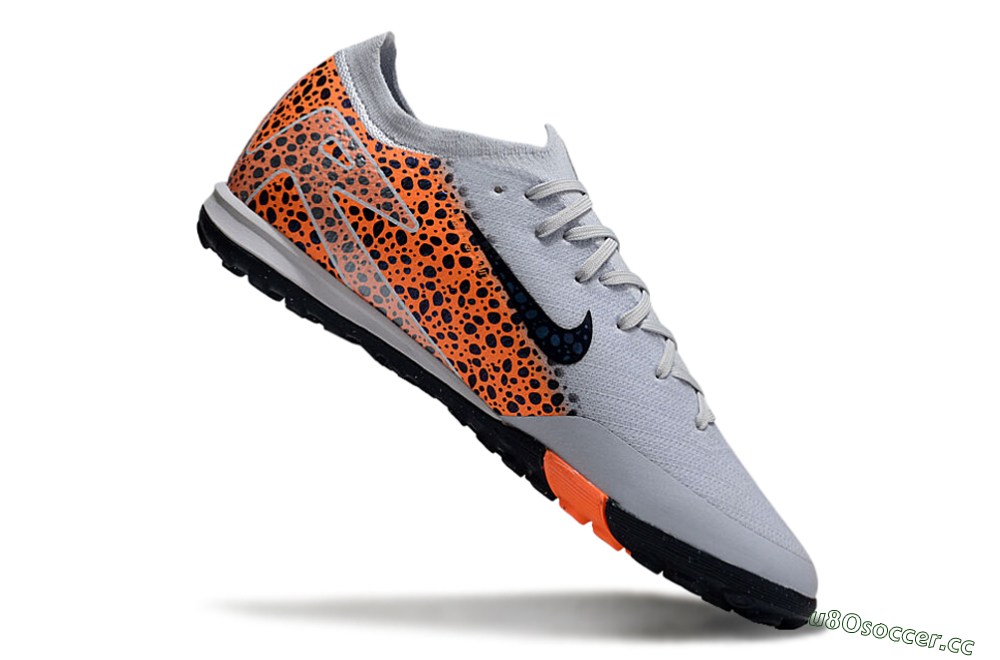 Unisex Nike Air Zoom Mercurial Vapor 16 Elite TF Artificial Turf Low-Tops Football Shoes - Grey/Black/Leopard 4