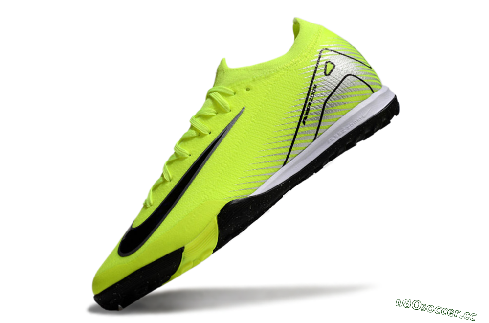 Unisex Nike Air Zoom Mercurial Vapor 16 Elite TF Artificial Turf Low-Tops Football Shoes - Yellow/Black/Silver 5