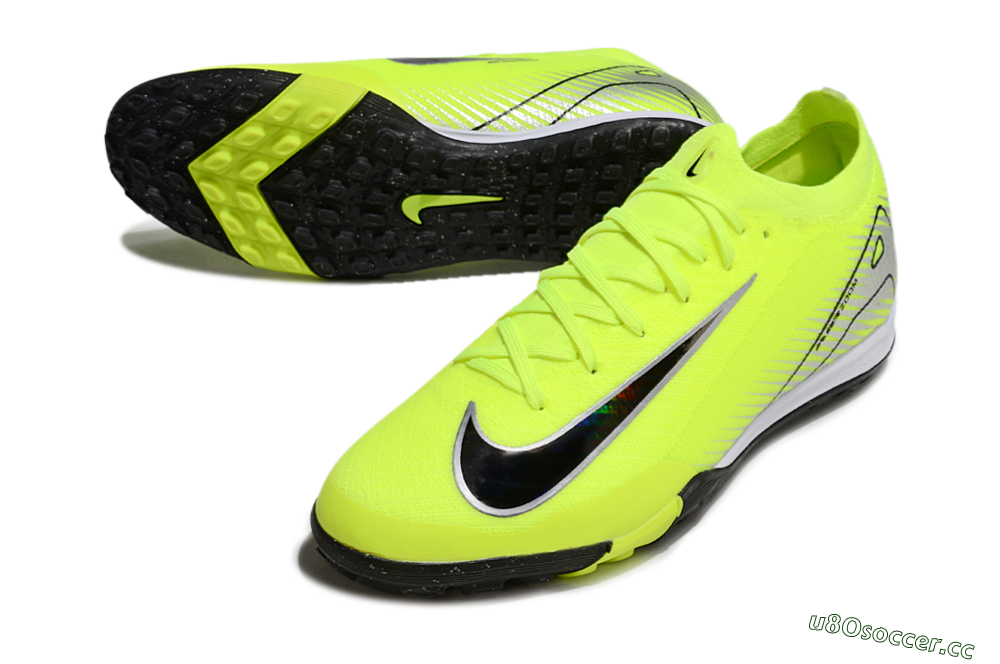 Unisex Nike Air Zoom Mercurial Vapor 16 Elite TF Artificial Turf Low-Tops Football Shoes - Yellow/Black/Silver 3
