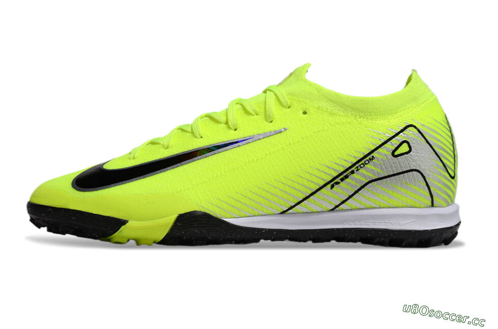 Unisex Nike Air Zoom Mercurial Vapor 16 Elite TF Artificial Turf Low-Tops Football Shoes - Yellow/Black/Silver 0