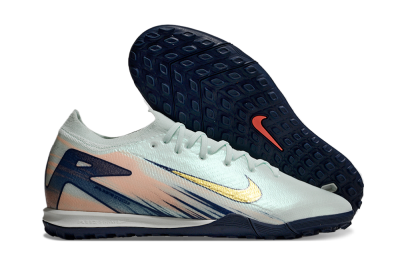 Unisex Nike Air Zoom Mercurial Vapor 16 Elite TF Artificial Turf Low-Tops Football Shoes - Jade/Gold/Blue