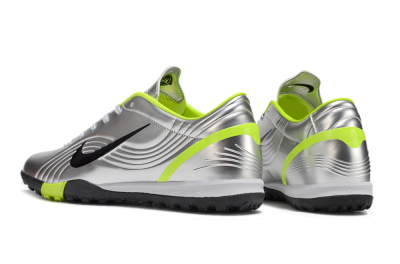 Unisex Nike Zoom Mercurial Vapor 1 Rgn SE TF Artificial Turf Low-Tops Football Shoes - Silver/Black/Yellow
