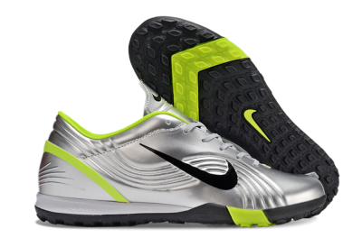 Unisex Nike Zoom Mercurial Vapor 1 Rgn SE TF Artificial Turf Low-Tops Football Shoes - Silver/Black/Yellow