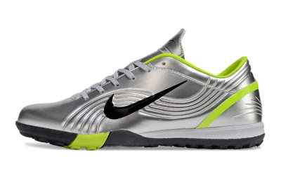 Unisex Nike Zoom Mercurial Vapor 1 Rgn SE TF Artificial Turf Low-Tops Football Shoes - Silver/Black/Yellow