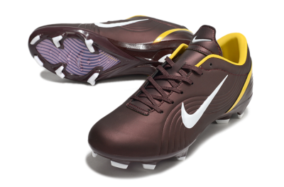Unisex Nike Air Zoom Mercurial Vapor 16 Elite FG Firm Ground Low-Tops Football Boots - Brown/White/Yellow