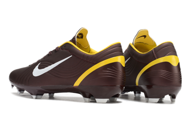 Unisex Nike Air Zoom Mercurial Vapor 16 Elite FG Firm Ground Low-Tops Football Boots - Brown/White/Yellow