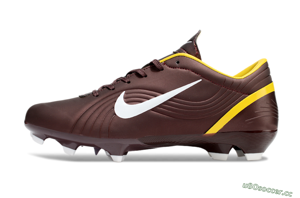Unisex Nike Air Zoom Mercurial Vapor 16 Elite FG Firm Ground Low-Tops Football Boots - Brown/White/Yellow 0