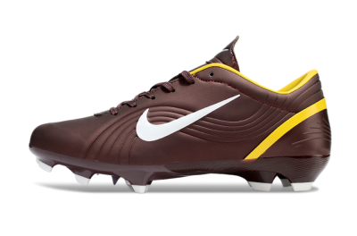 Unisex Nike Air Zoom Mercurial Vapor 16 Elite FG Firm Ground Low-Tops Football Boots - Brown/White/Yellow