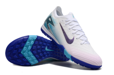 Unisex Nike Air Zoom Mercurial Vapor 16 Elite TF Artificial Turf Low-Tops Football Shoes - White/Purple/Blue