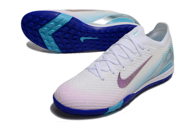 Unisex Nike Air Zoom Mercurial Vapor 16 Elite TF Artificial Turf Low-Tops Football Shoes - White/Purple/Blue