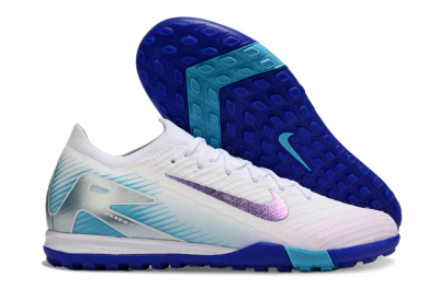 Unisex Nike Air Zoom Mercurial Vapor 16 Elite TF Artificial Turf Low-Tops Football Shoes - White/Purple/Blue