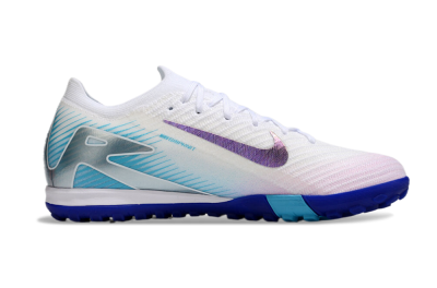 Unisex Nike Air Zoom Mercurial Vapor 16 Elite TF Artificial Turf Low-Tops Football Shoes - White/Purple/Blue